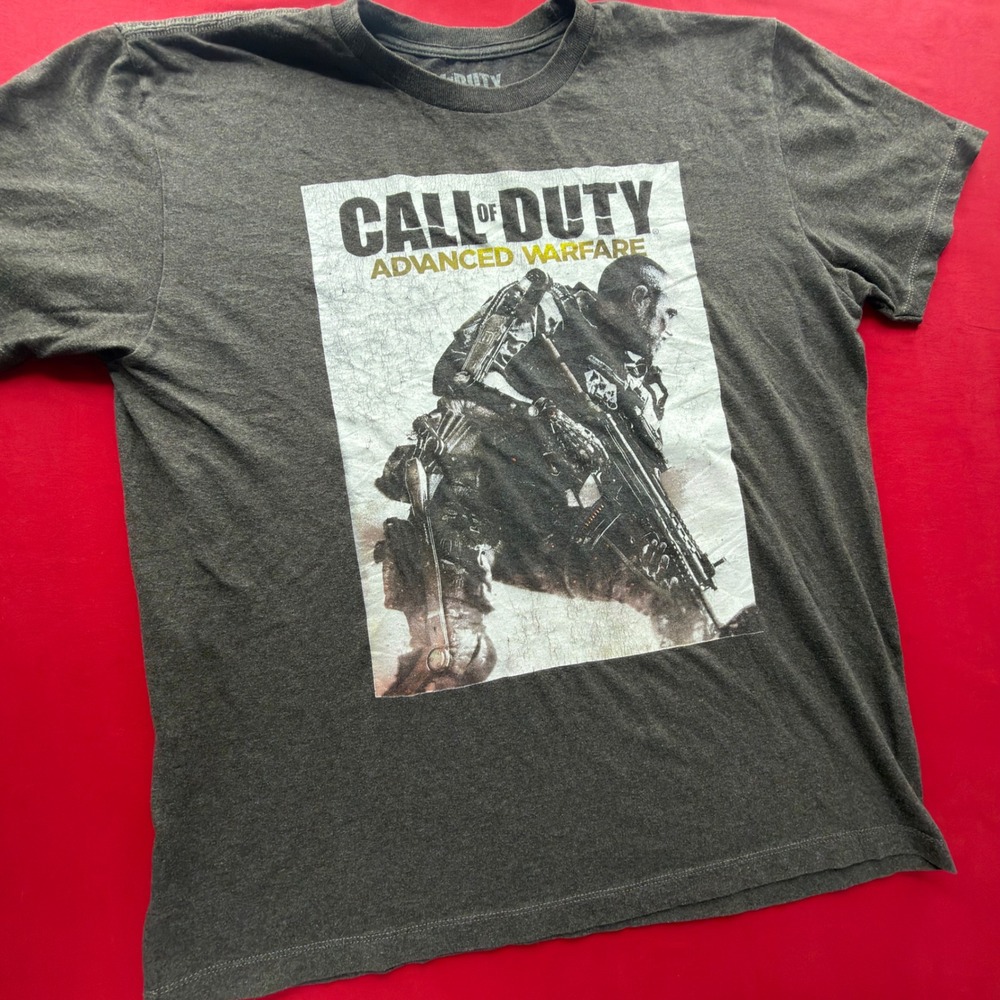 Call‎ of Duty Advanced Warfare T Shirt Mens Large Gray Vintage 2015 Gaming Tee